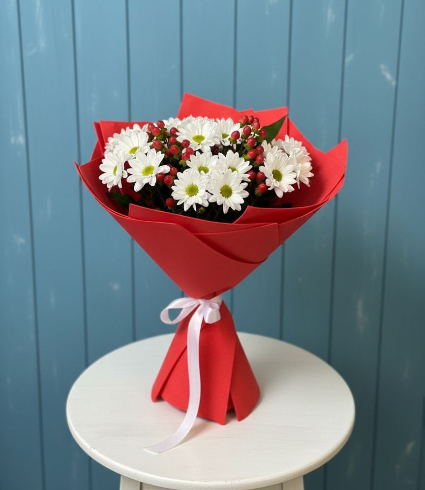 Букет цветов из: Хризантемы в Печоре