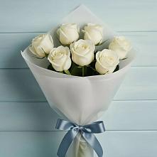 Букет 7 Белых роз Эдлесс Лав #REPLACE_PRED# Печоре