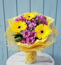 Букет цветов из:  Хризантемы и Герберы #REPLACE_PRED# Печоре