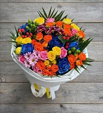Букет цветов из:  Розы и Хризантемы в Печоре