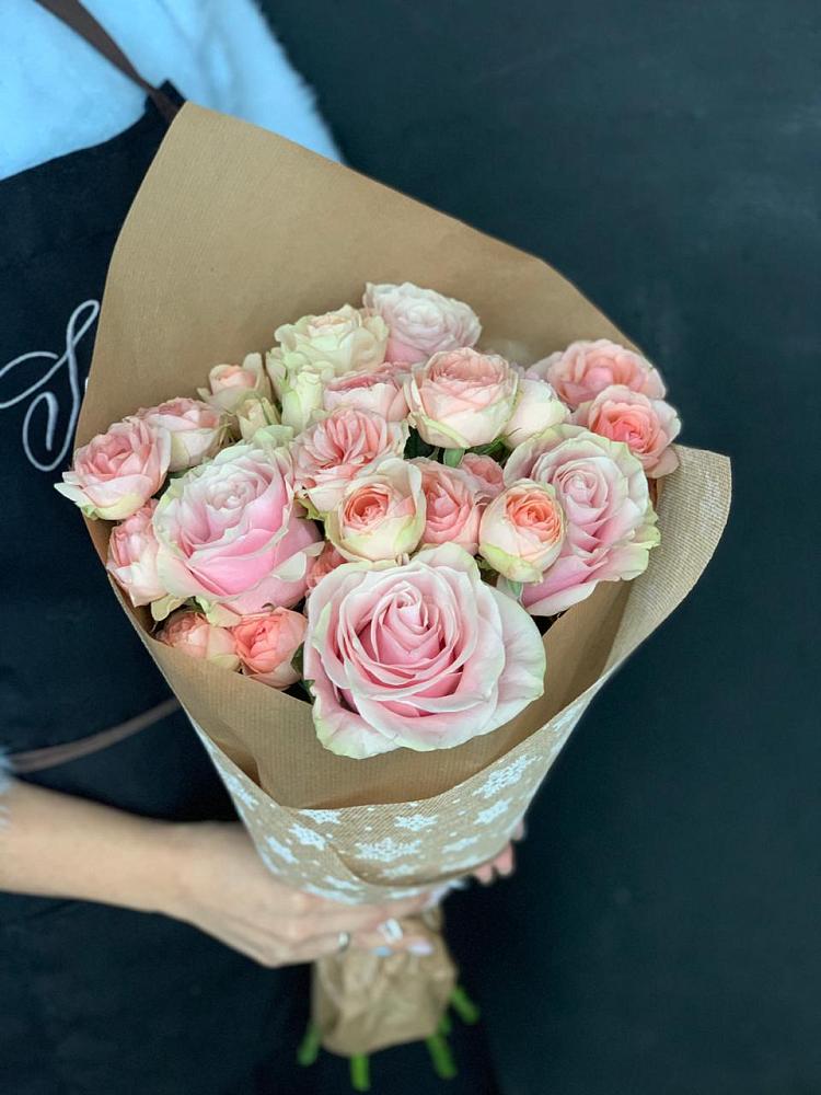 Букет цветов из: Хризантемы и Розы в Печоре