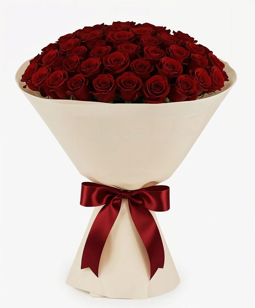 Букет 101 Бордовая роза Блэк Бакарра в Печоре