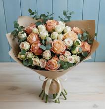 Букет цветов из:  Альстромерии и Розы #REPLACE_PRED# Печоре